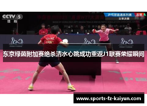 东京绿茵附加赛绝杀清水心跳成功重返J1联赛荣耀瞬间 东京绿茵附加赛绝杀清水心跳成功重返J1联赛荣耀瞬间